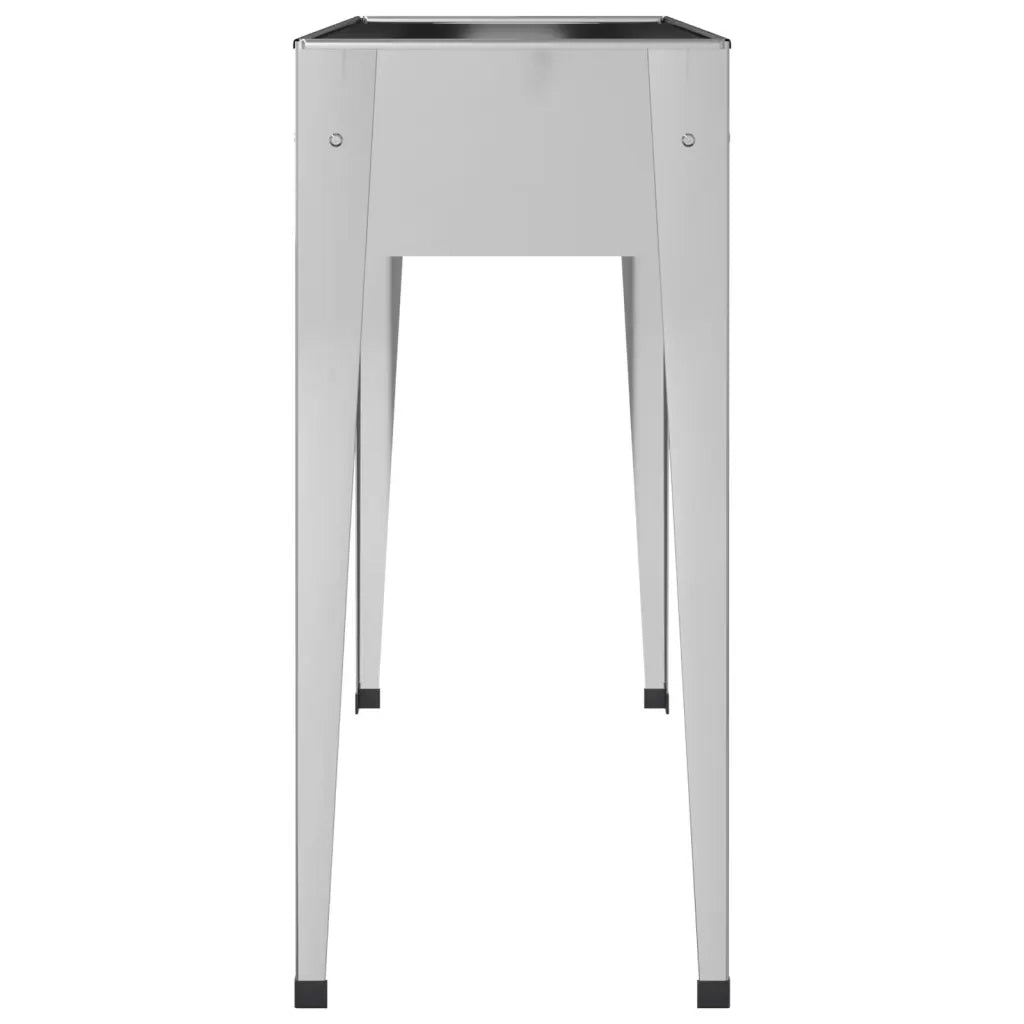 Fioriera | Cassetta per fiori | Vaso da Giardino 100,5x40,5x90 cm Acciaio Zincato