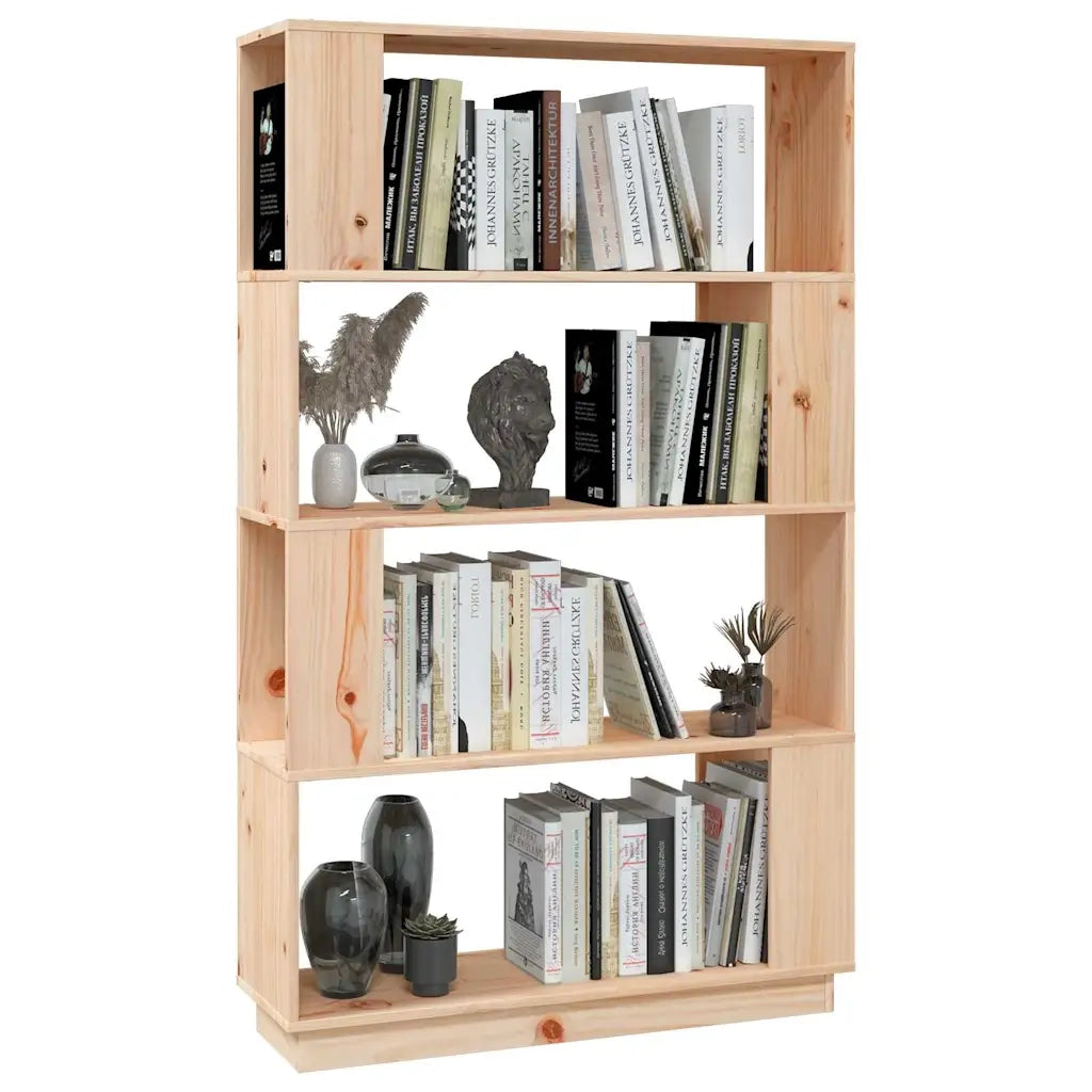 Libreria/Divisorio 80x25x132 cm in Legno Massello di Pino 814059