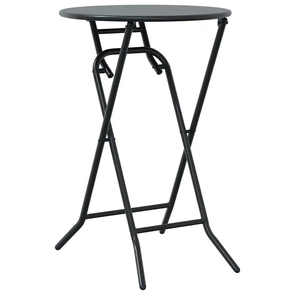 Set Bistro da Giardino 3 pcs Antracite Acciaio