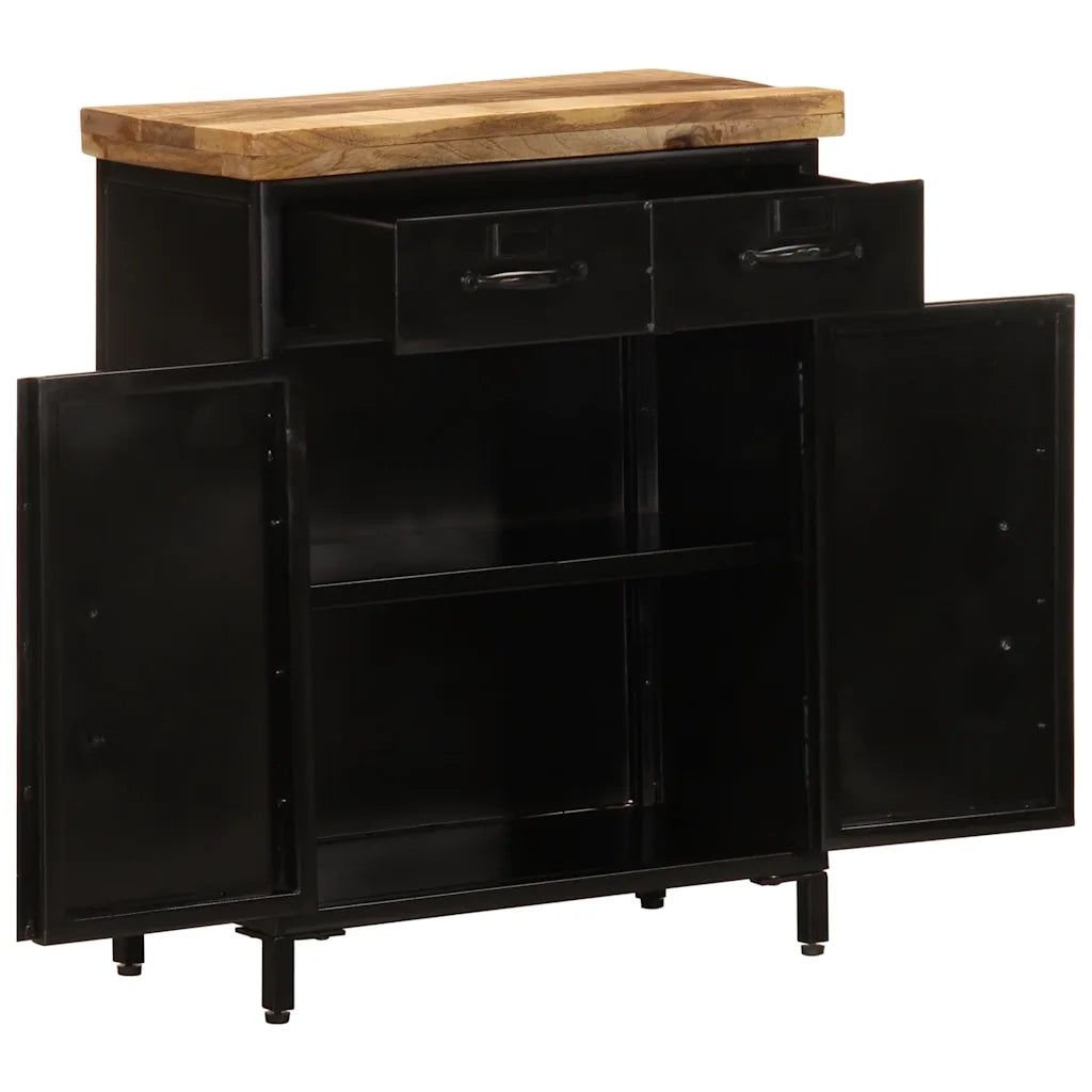 Credenza | Madia | Buffet da pranzo | Armadio da pranzo 55x30x71 cm in Legno Massello di Mango