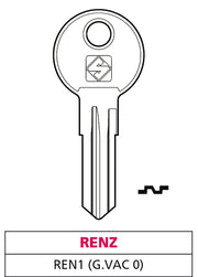 Silca CHIAVE ASC REN1 (G. VAC 0) RENZ 20.00 pz