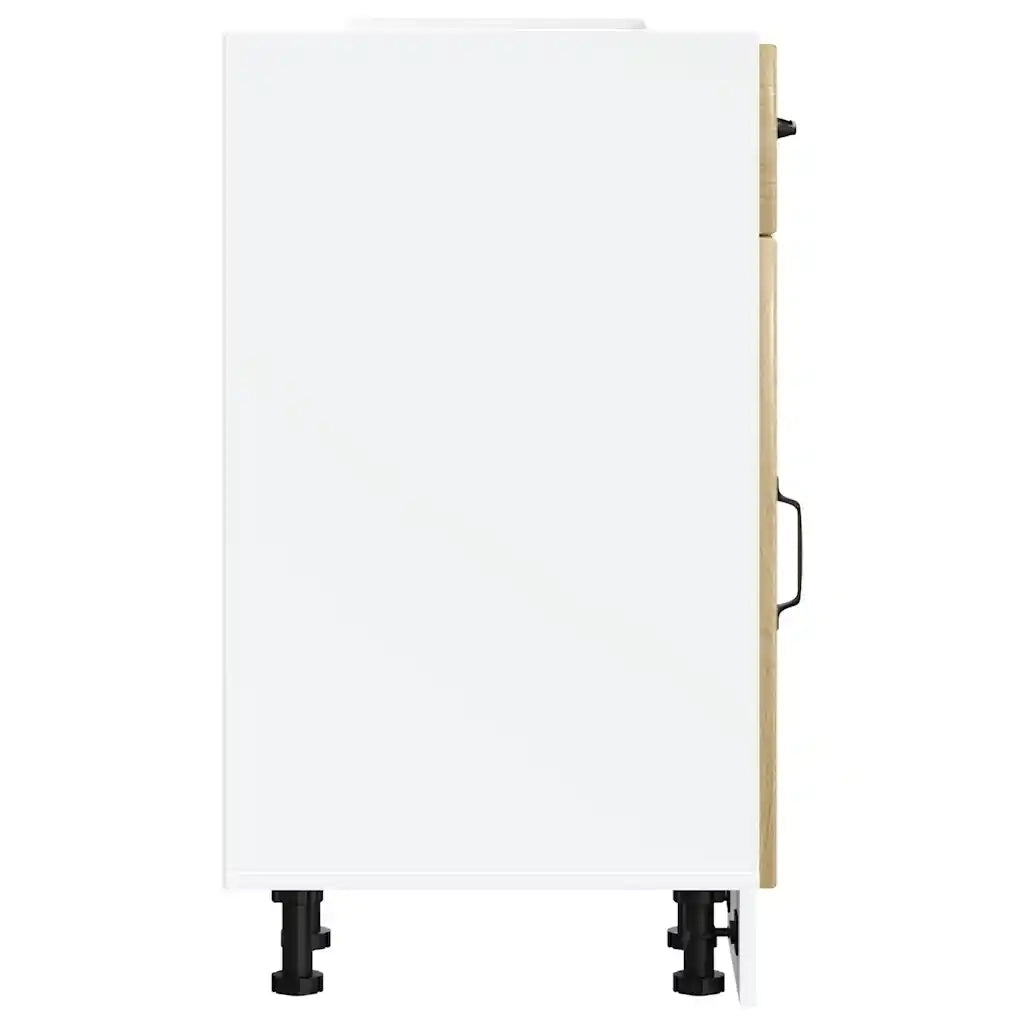 Base da Cucina Lucca Rovere Artigianale in Legno Multistrato 853706