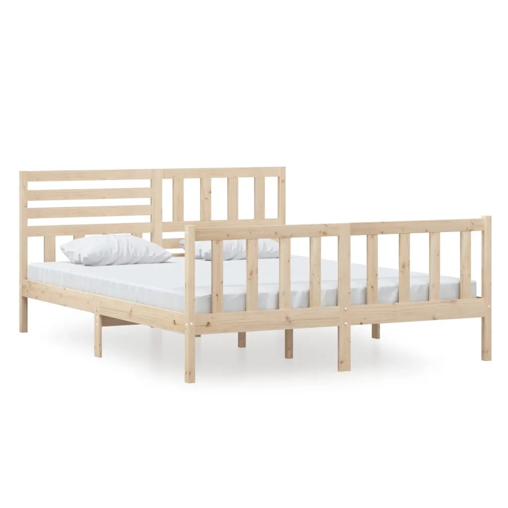 Giroletto-Struttura Letto in Legno Massello 160x200 cm 239824