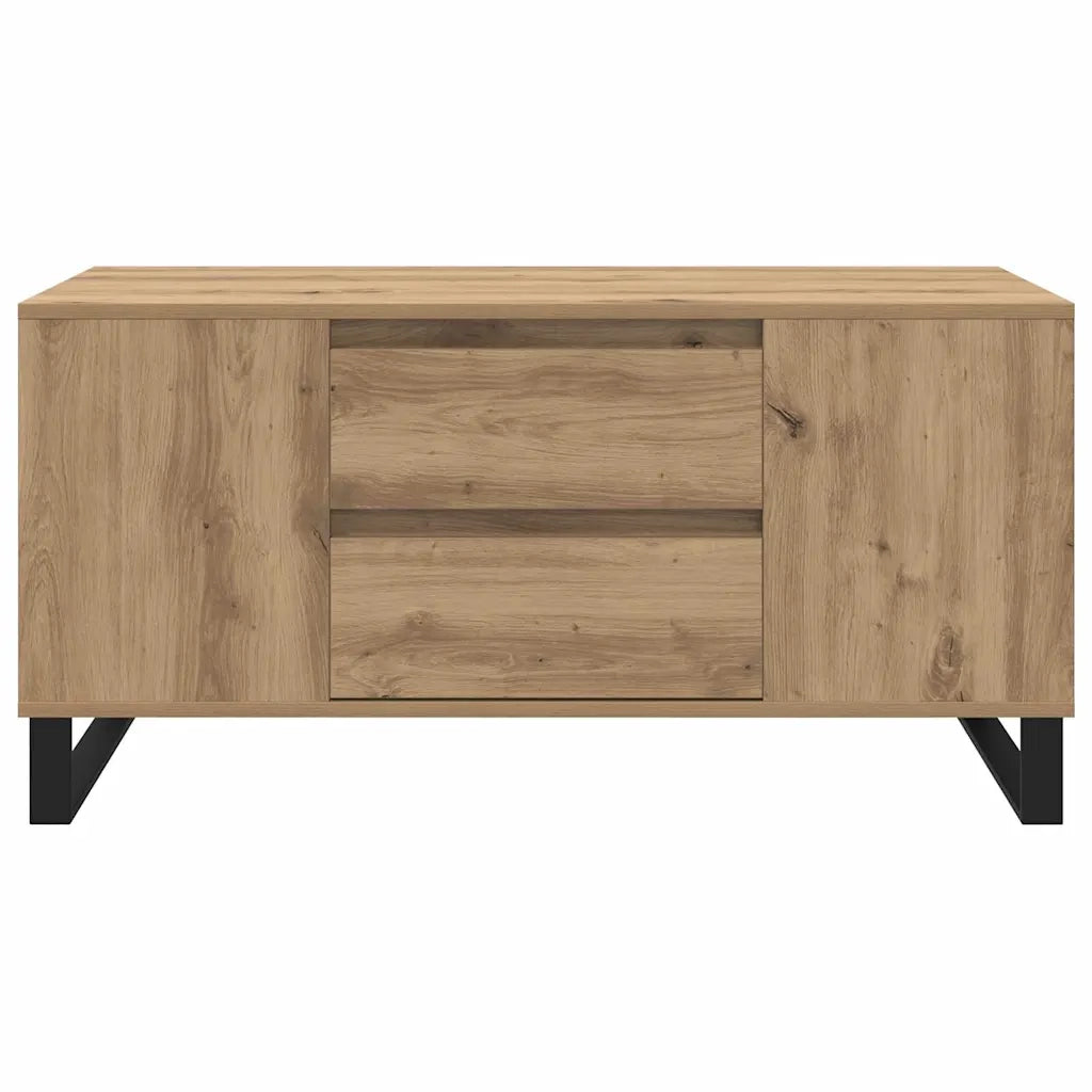 Tavolino da Salotto-Tavolino da soggiorno-Tavolo Rovere artigianale 102 x 44,5 x 50 cm 495153