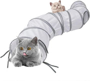 Tunnel e Cubo Pieghevole per Gatti e Conigli Indoor e Outdoor Giocattolo per Gatti, Gattini e Conigli