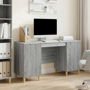 Scrivania Grigio Sonoma 142,5 x 50 x 75 cm Legno ingegnerizzato 3414600