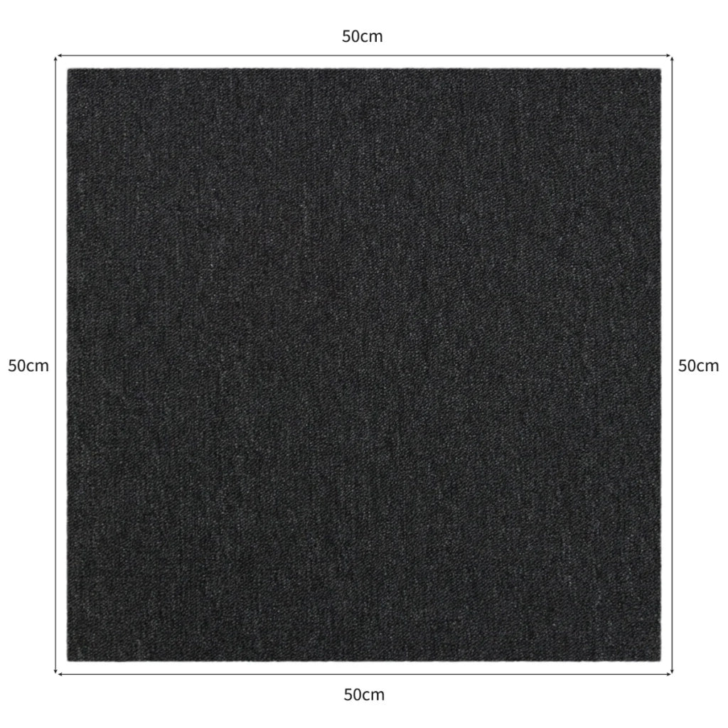 20 Quadrotte di Moquette 50x50cm Colore Sabbia 5mq Dure per Casa e Ufficio