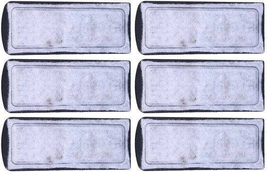 Filtro a Carbone Attivo - Sostituzione 6 Pezzi - Montaggio a Parete - Sicuro e Duraturo - Facile da Installare - Filtro per Acquario