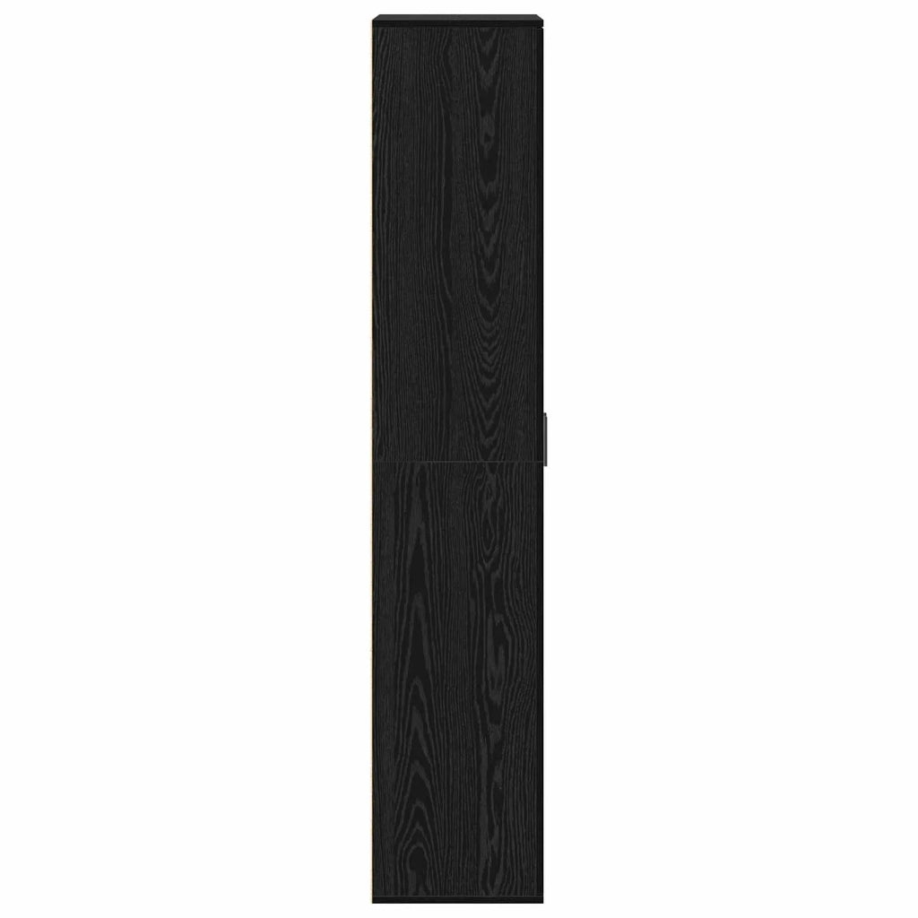 Credenza Rovere Nero 70 x 33.5 x 180 cm Legno multistrato 3365566