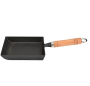 Piastra per Frittelle in Ottone - Maniglia in Legno - Progettata per la Resistenza al Calore - Adatta per Frittelle/Tamagoyaki - Compatibile con Induzione/Gas - Duraturo e Resistente - Piastra per Tamagoyaki