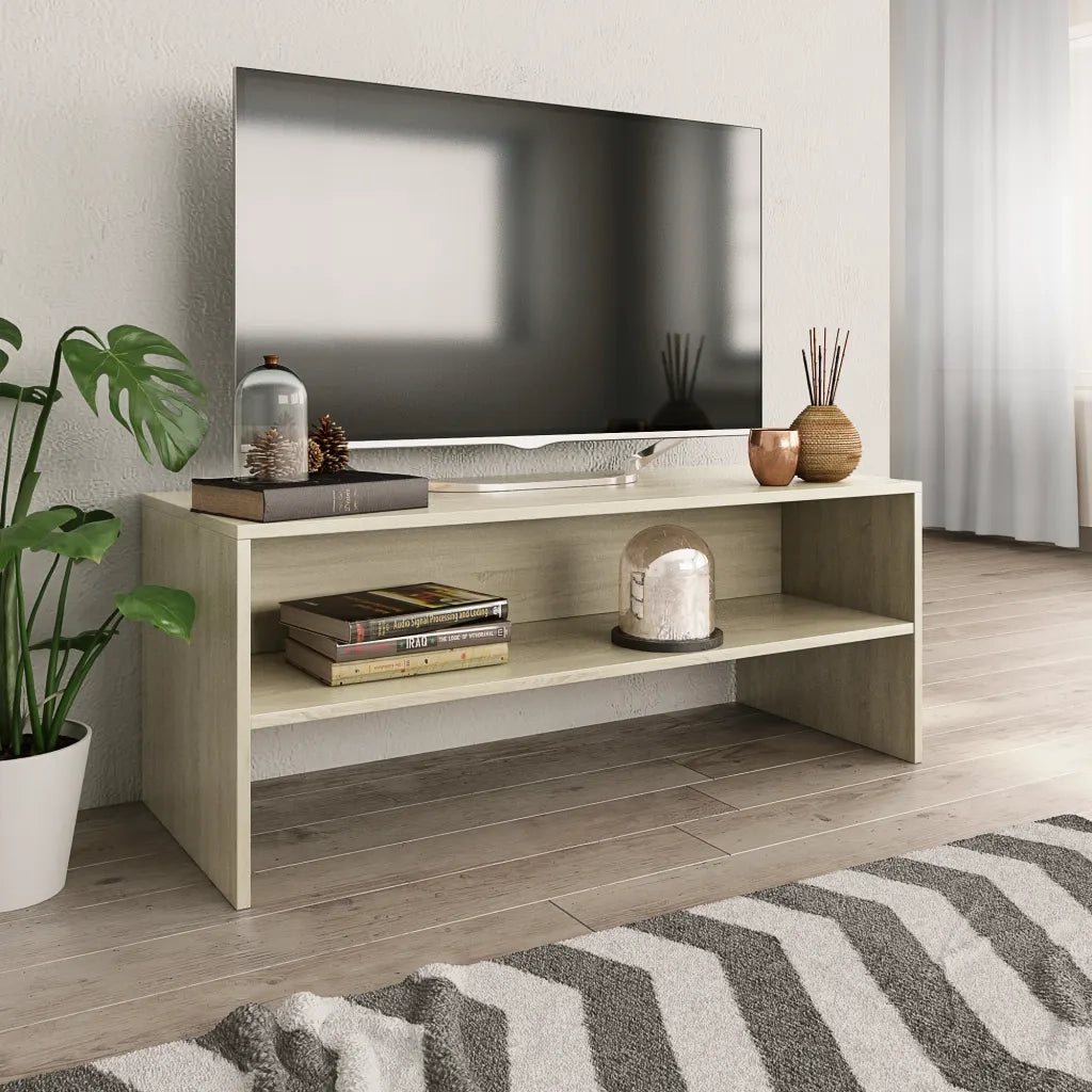 Mobile TV Rovere Sonoma 100x40x40 cm in Truciolato  cod mxl 13753