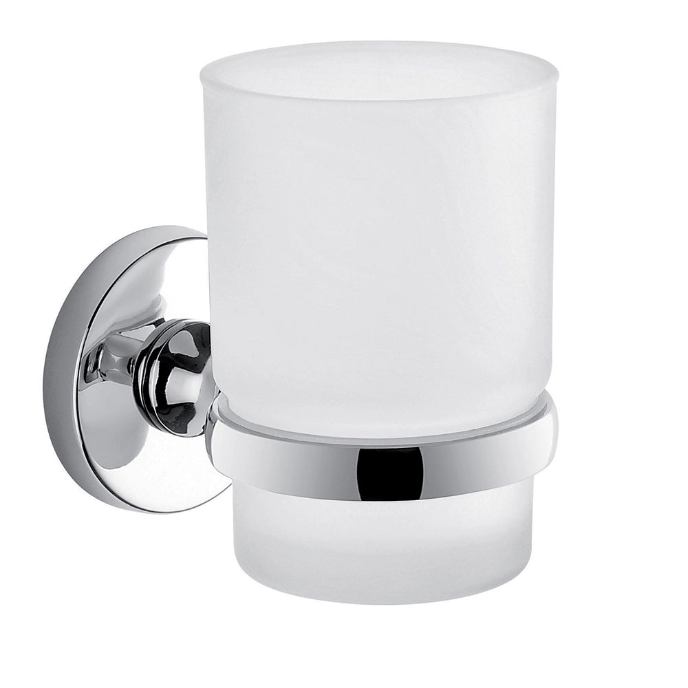 Set portaspazzolini, dosasapone e portasapone da muro Gedy linea Felce cromato