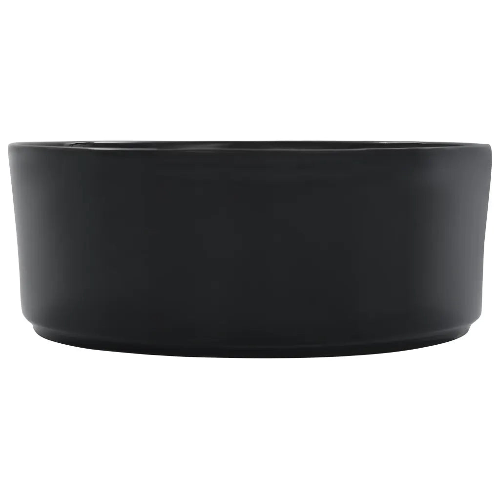 Lavandino 36x14 cm in Ceramica Nero cod mxl 42748