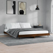 Giroletto senza Materasso Rovere Marrone 200x200 cm Truciolato