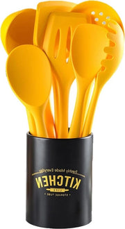 Set di Cottura - Utensili di Cottura in Silicone a Contatto Zero - Set di Spiedi con Supporto - Set di Utensili per Cottura e Servizio con Kit di Accessori per la Cucina
