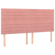 Testiera | Testata Rosa 180x5x118/128 cm Velluto