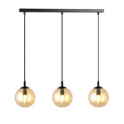 Lampadario Emibig Cosmo 3 3xE14 nero miele 70cm IP20