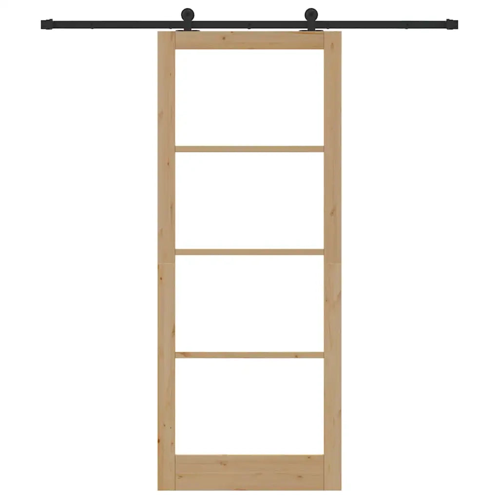 Porta Scorrevole ORKDAL Marrone 93 x 232 cm Legno e metallo 3332151