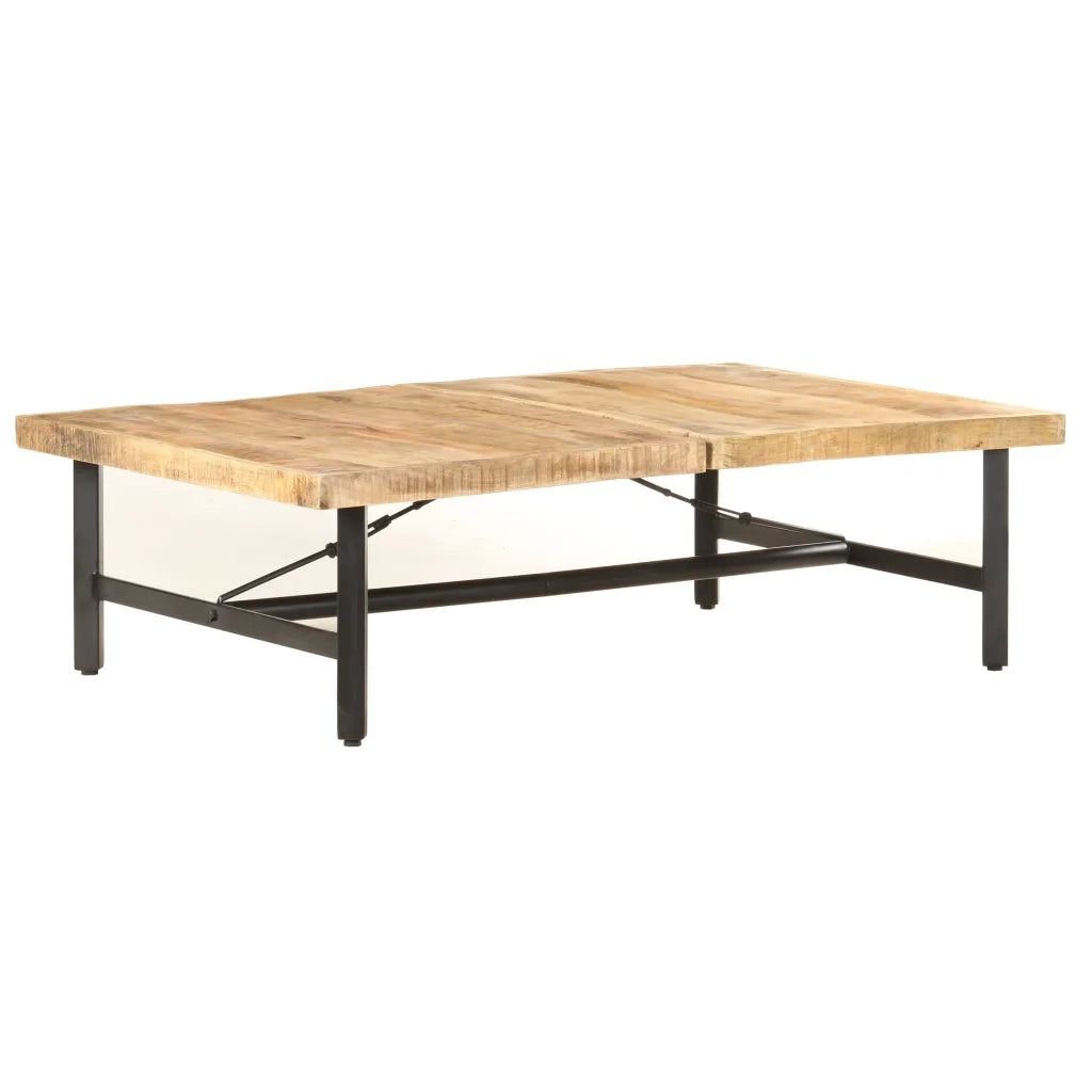 Tavolino da Salotto 142x90x42 cm in Legno Massello di Mango 320653