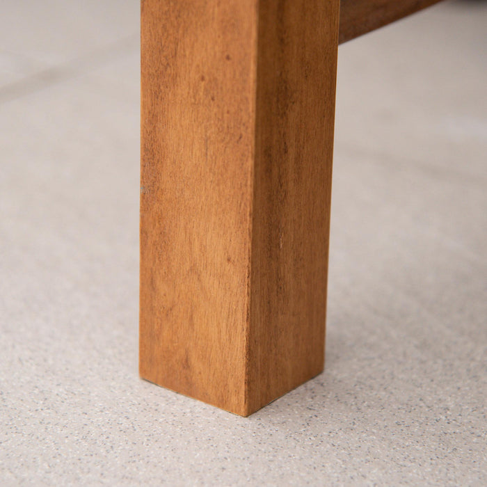 Panchina da Giardino 2 Posti 123x61x89,5 cm in Legno Naturale