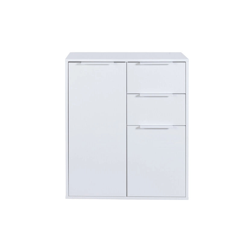 MOBILE 2A+2C CM 72X35X87H BIANCO/BIANCO LUC.- 1,0 pz