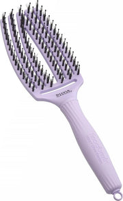Borsetto per capelli - Borsetto massaggiante per capelli con setole di maiale e nylon per un capello sano e lucente - Lavanda - Medio
