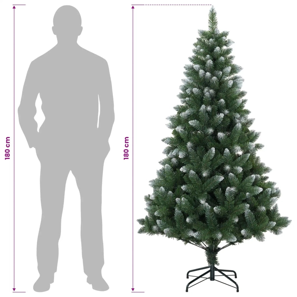 Albero di Natale artificiale 180 cm PVC e Metallo Verde 42056468