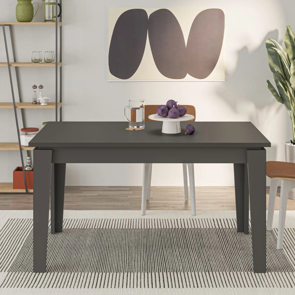 Tavolo allungabile Tolmen 140x80 cm colore antracite
