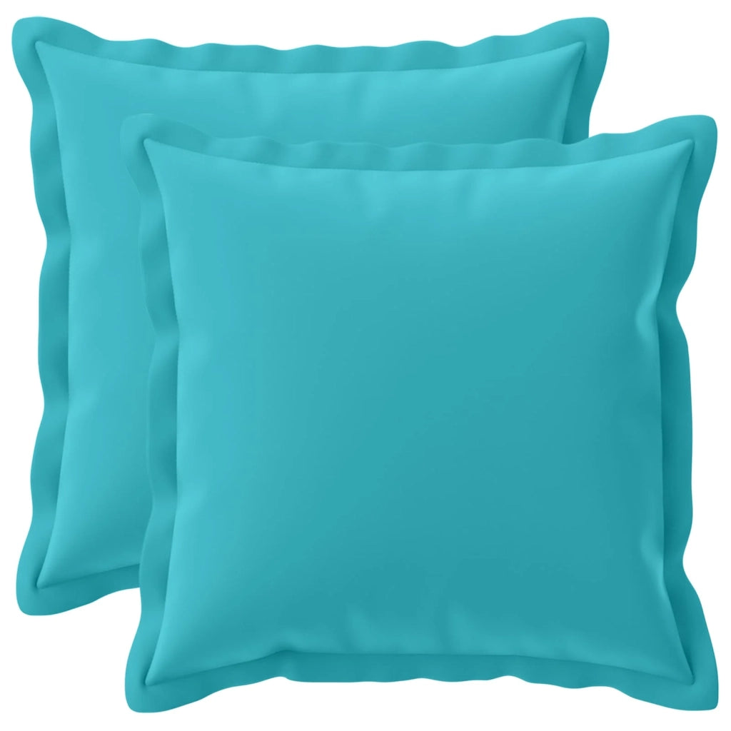 Federa 2 pcs HOUTEN Turchese 40 x 40 cm Poliestere 916939