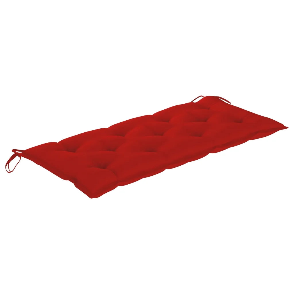 Panca da Giardino con Cuscino 120 cm in Bambù 3063897