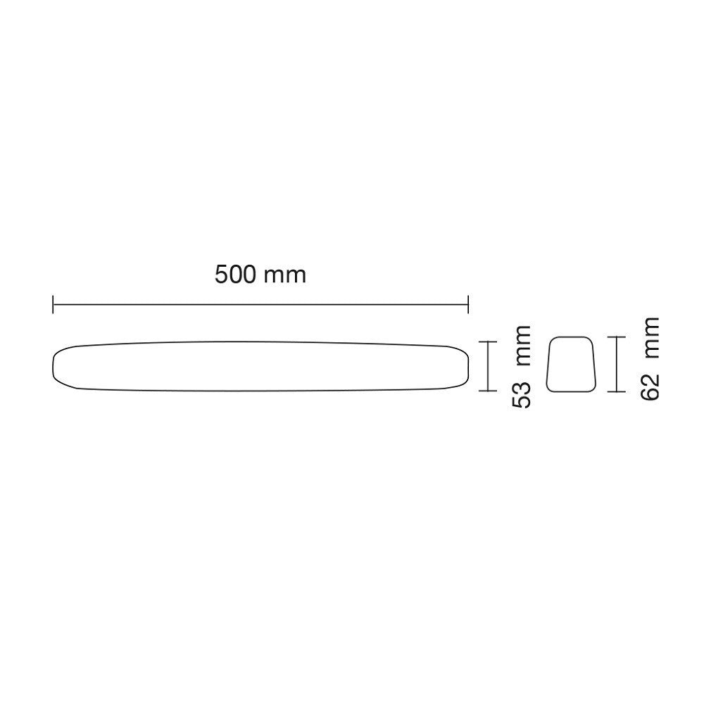 Trade Shop - Applique Led 12 Watt Ip20 Per Specchio Bagno Luce Calda Naturale Fredda Xc-6424 -