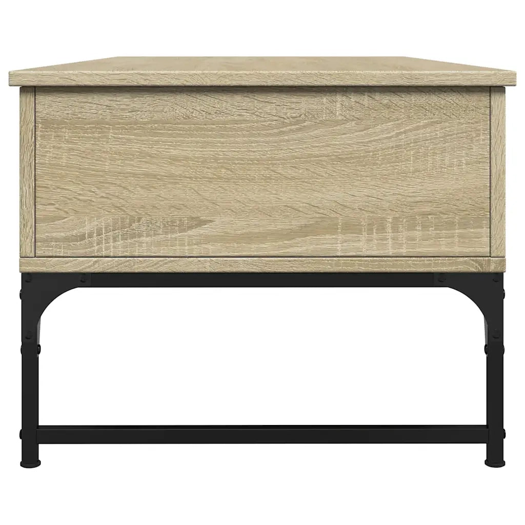 Tavolino salotto | Tavolino da caff¨¨ | Tavolino da Soggiorno Rovere Sonoma 100x50x40cm Multistrato Metallo