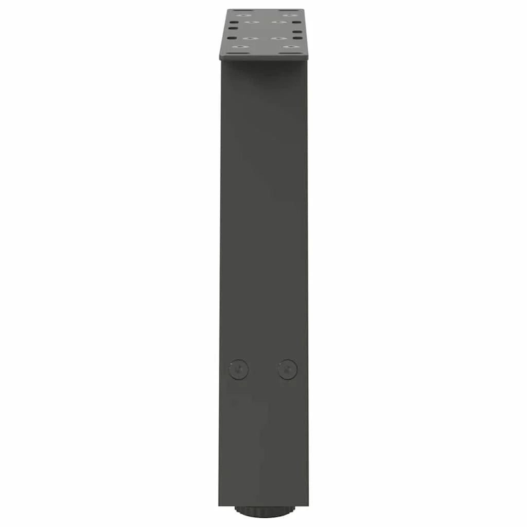 Set di 2 gambe per tavolino da caffè a forma di A 30 x 30 cm con piedini regolabili stile moderno acciaio antracite 02_0057090