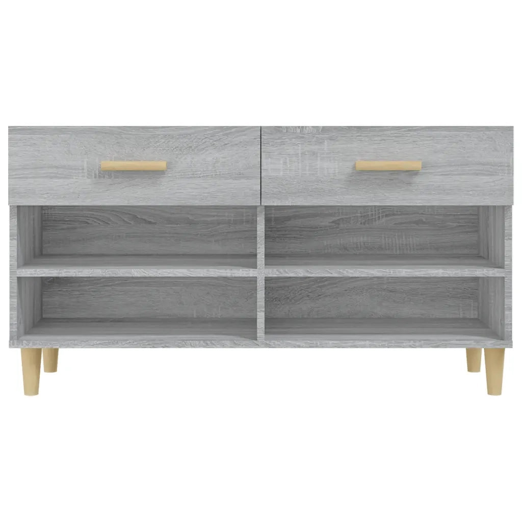 Scarpiera | Mobile per scarpe Grigio Sonoma 102x35x55 cm in Legno Multistrato