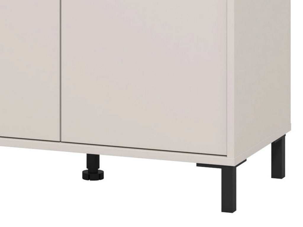 Mobile Portascarpe Peligni, Scarpiera 9 Ripiani, 80x40x205.5h cm Beige