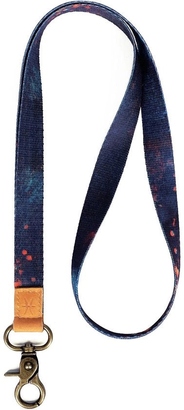 Lanyard con chiusura rotativa 360° - Portachiavi - Ospitante badge ID - Cordoncino - Fodera in poliestere duraturo - Design elegante