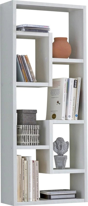 Pannello da Parete - Design Moderno Pannello da Appendere - Pannello da Parete in Legno che Fluttua - Piccola Libreria da Parete - Alta Piastra Decorativa che Fluttua - Bianco - 36x90x13,5cm