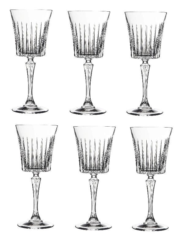 Set 6 Bicchieri Calici in Vetro Vino Timeless 23 cl RCR Cristalleria