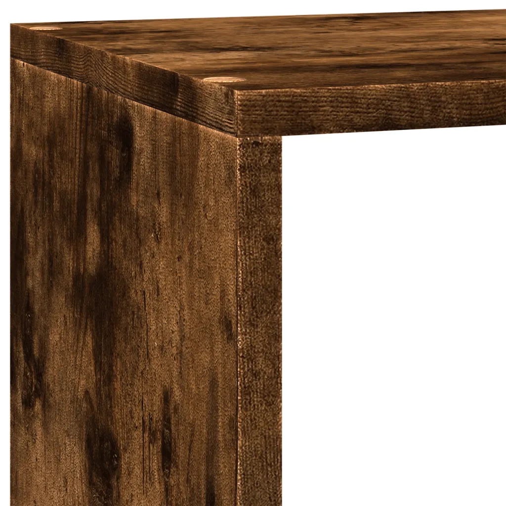 vidaXL Libreria 3 Ripiani Rovere Fumo 137,5x29x103,5 cm Truciolato