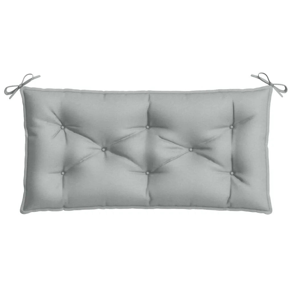 Cuscino Panca Giardino Grigio Chiaro MÃ©lange 100x50x7cm Tessuto
