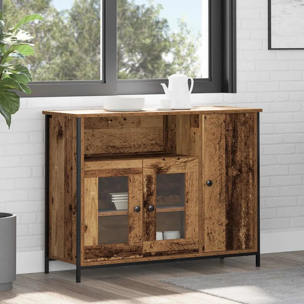 Credenza | Madia | Buffet da pranzo | Armadio da pranzo Legno vecchio 100 x 35 x 75 cm