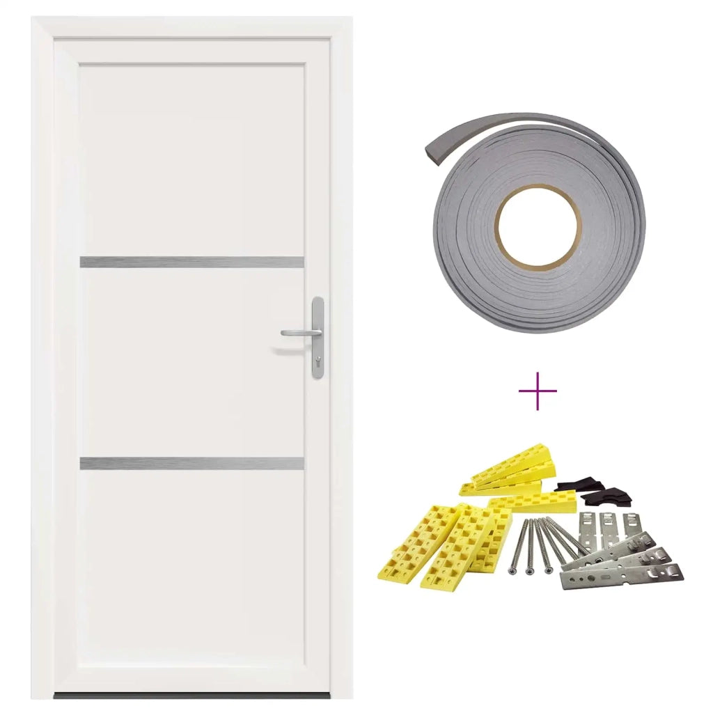 Porta Frontale Bianco 98 x 208 cm PVC 3445733