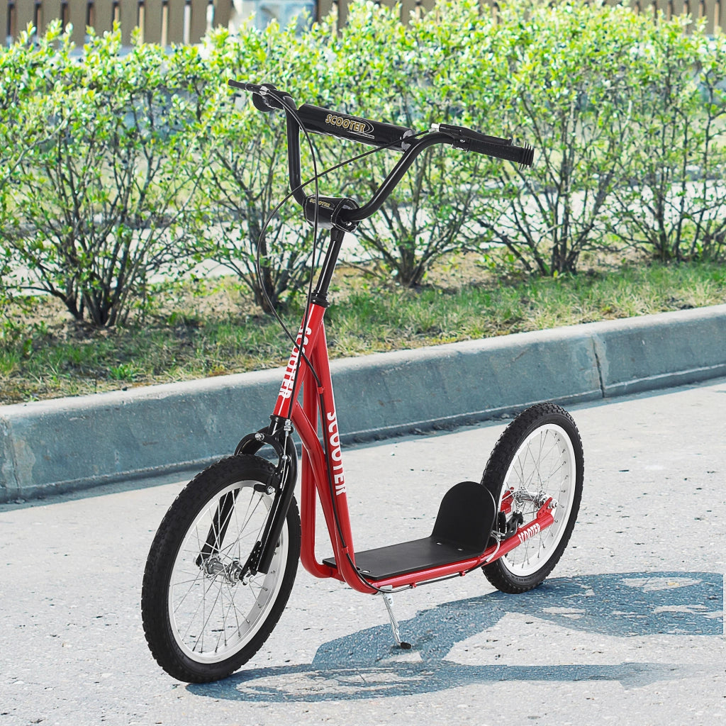 Scooter per Bambini e Adolescenti ¨C Minimal ¨C Rosso, Gomma, 139x58x90-96 cm