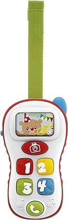 Chicco Gioco ABC Selfie Phone, Trillino Elettronico per Bambini a Forma di Cellulare, Insegna Numeri, Parole e Frasi in