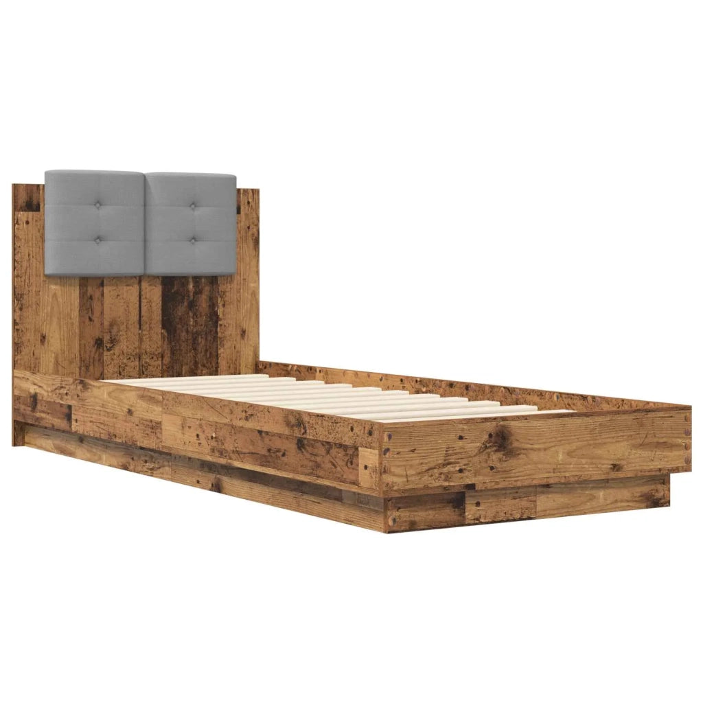 Struttura letto con testata Legno antico 80 x 200 cm 3429576
