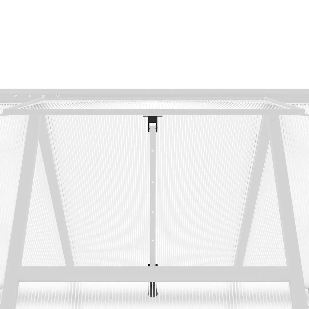 Telaio Serra con Base Argento 224x169x195 cm in Alluminio
