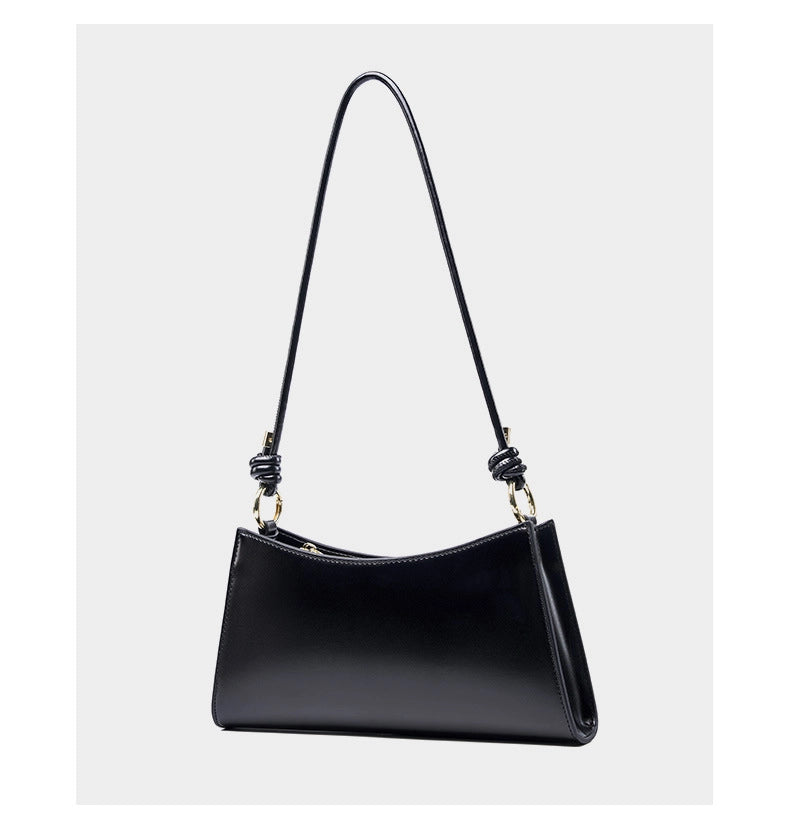 Borse a mano/a tracolla da donna in vera pelle, colore nero.