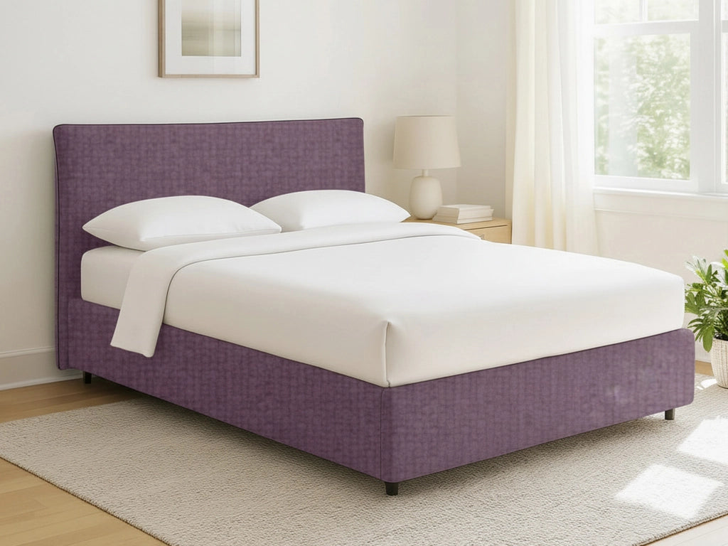 Staines, Letto Singolo Sfoderabile Made in Italy, Viola Lilla