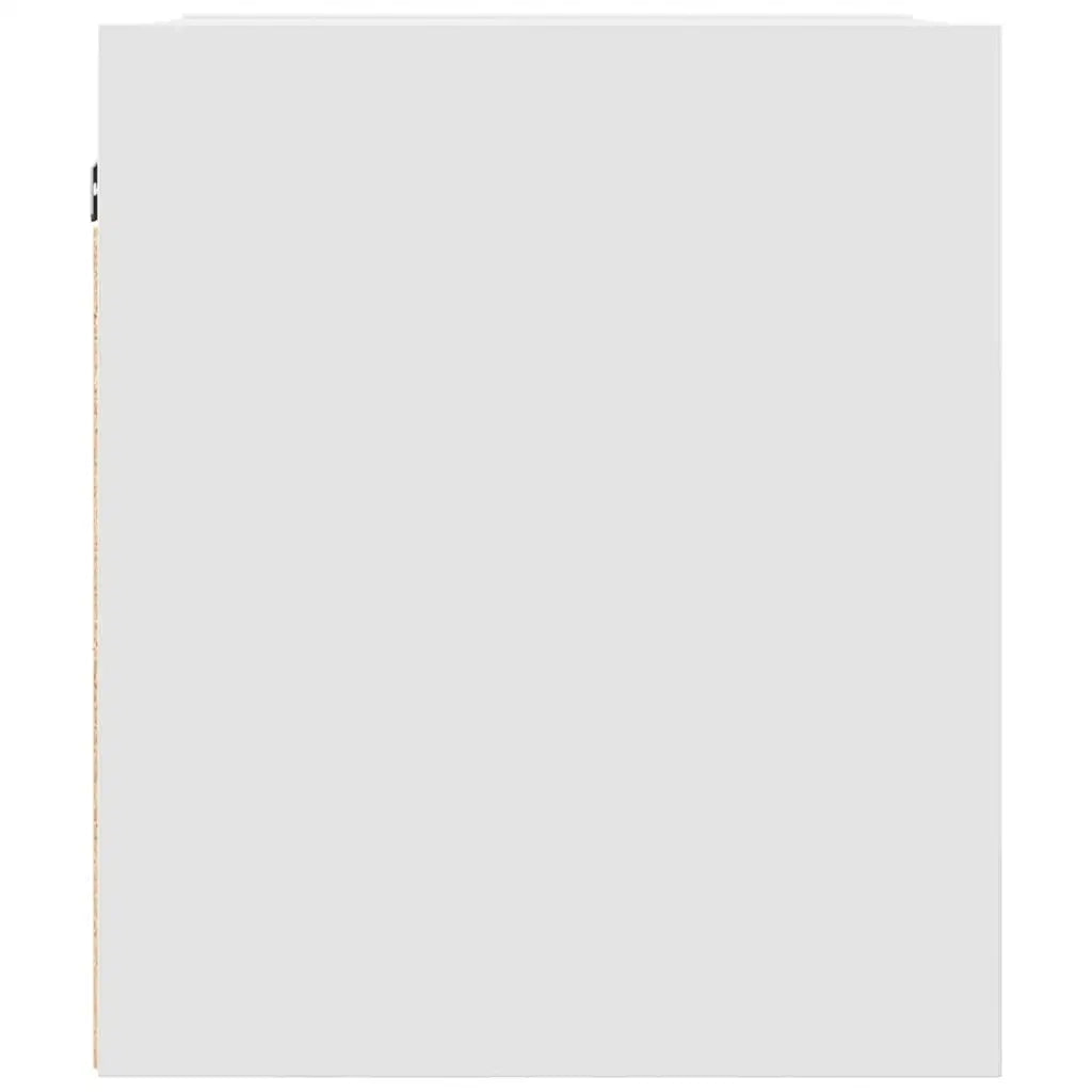 Comodino a Muro-Tavolino da notte sospeso Bianco 38x34x40 cm 803556