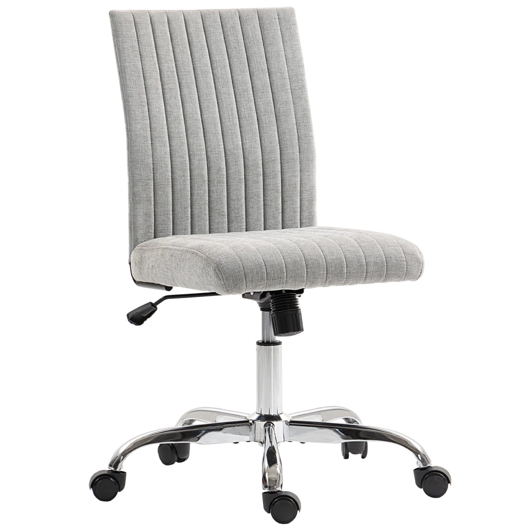 Sedia da ufficio ¨C zephmum ¨C tessuto grigio, altezza regolabile, seduta girevole